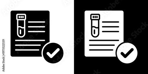 Wellness Monitor Icon In Black And White Style