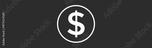 dollar symbol set featuring various currency signs for finance and business