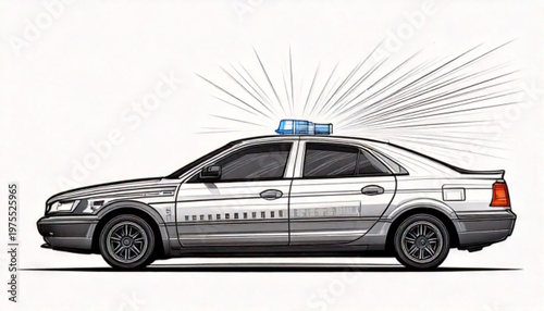 Police Car Emergency Response Vehicle.