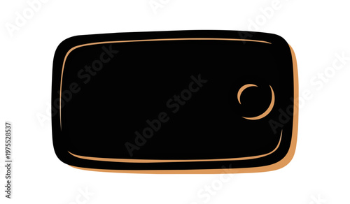 Cooking utensils illustration on black background