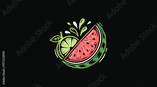 Fresh Fruit Combo Watermelon and Lime