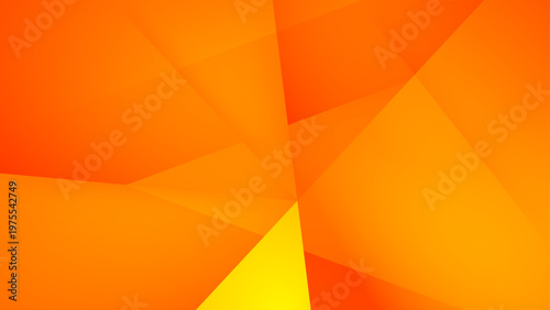 Clean abstract background with sharp intersecting lines and triangular shapes in warm orange and yellow tones