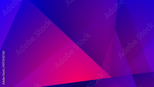 Futuristic abstract background with sharp geometric facets in dark purple and magenta neon tones