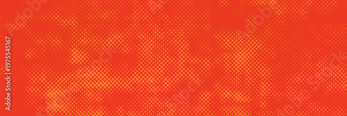 Orange halftone dots gradient background with pop art comic style and modern digital technology theme
