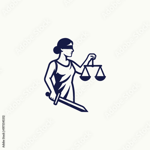 Themis Justice Goddess Logo