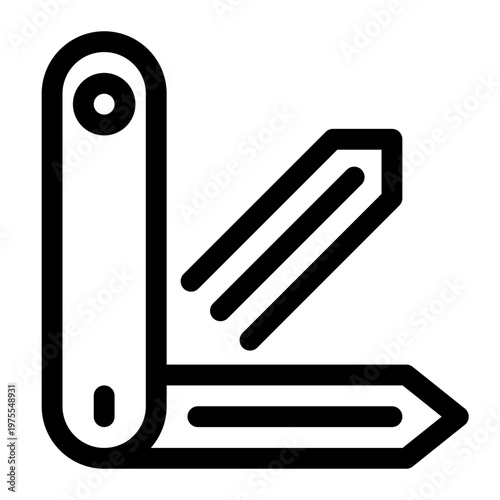 Multi Tool Icon Swiss Army Knife Camping Utility Vector Graphic
