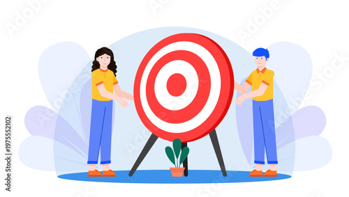 Business people working together to align and reach team goals