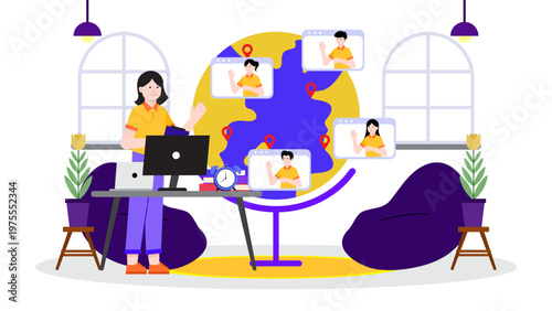 International business negotiation via online video conference