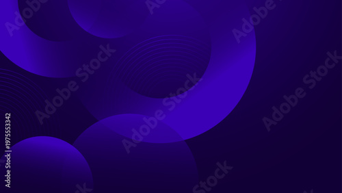 Futuristic background design featuring deep blue gradient spheres with elegant orbital line elements