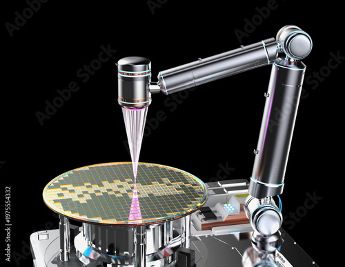 EUV lithography systems for semiconductor manufacturing isolated on black