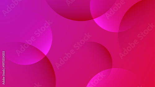 Vibrant pink and magenta abstract background featuring soft overlapping circular shapes and gradient spheres