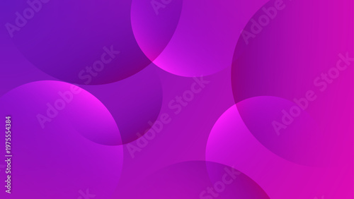 Luxury purple and violet abstract background with overlapping translucent circles and soft bokeh light effects