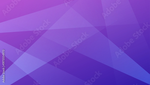 Artistic purple background with transparent overlapping polygon shapes and light effects