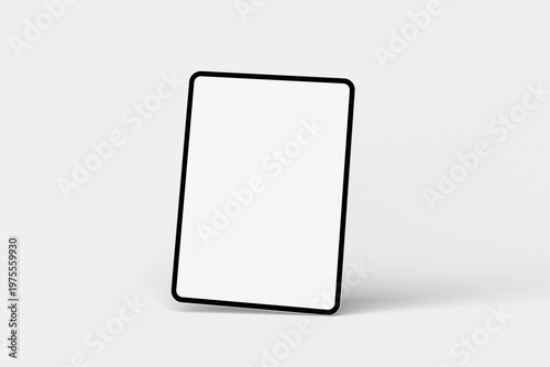 Tablet with blank screen isolated