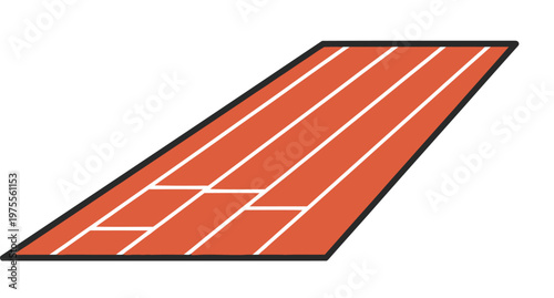 A simplified angled illustration of a red solar panel with a black frame