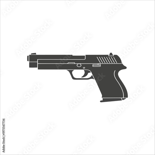 gun isolated on white