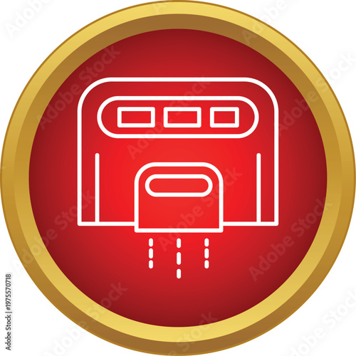 Hand dryer icon symbolizing hygiene and sanitization in public restrooms