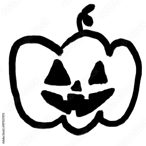 Hand Drawn Halloween Pumpkin Jack O Lantern Illustration
