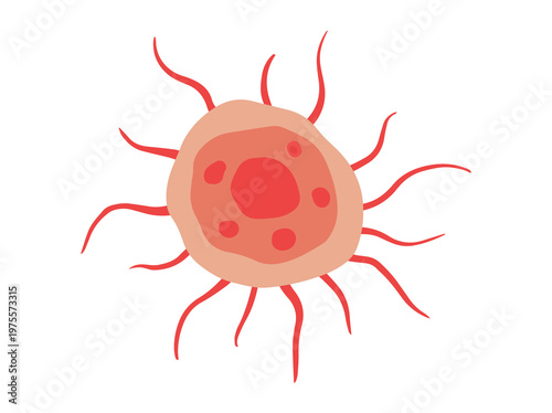 Cancer Cell Clip Art Illustration