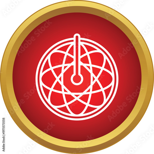 Globe showing a thermometer indicating rising global temperatures for climate change awareness