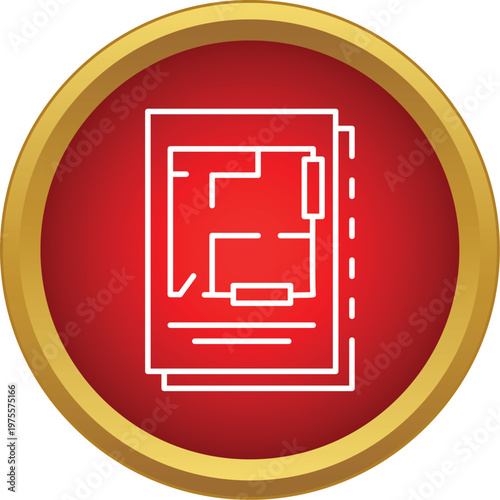 Architectural floor plan showing a house diagram layout for building projects