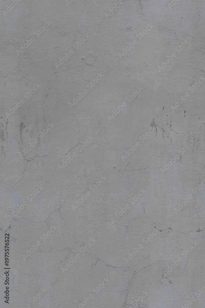 Fototapeta premium Gray concrete wall texture with cracks and rough surface indoors