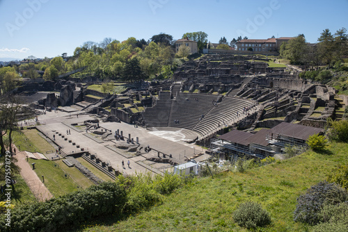Photos Le théâtre antique de Lyon ou Lugdunum est un des principaux monuments romains visibles à Lyon en france