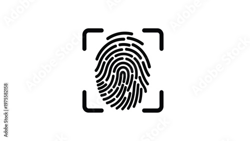 Digital fingerprint scan for biometric security verification and identity authentication systems