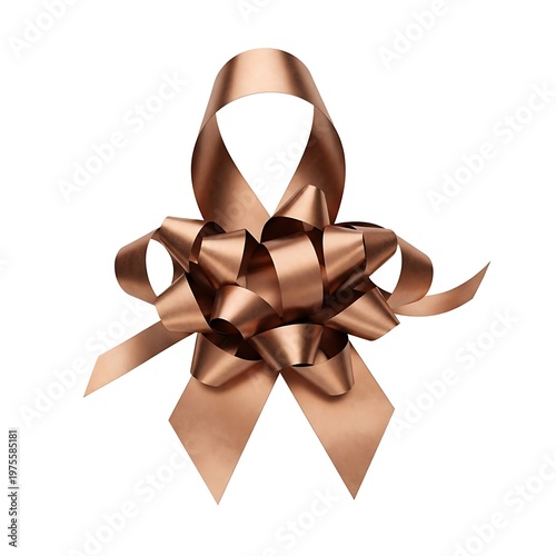 Elegant Copper Gift Ribbon Bow Taylor