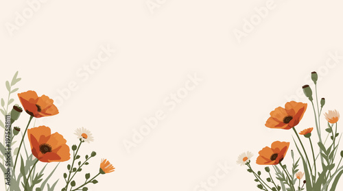 A calming, minimalist image of stylized leaves in muted tones. Perfect for backgrounds, website design, or conveying a sense of natural tranquility.