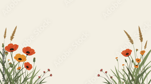 A calming, digitally created illustration of green grass against a neutral background. Ideal for websites, backgrounds, or conveying themes of nature 