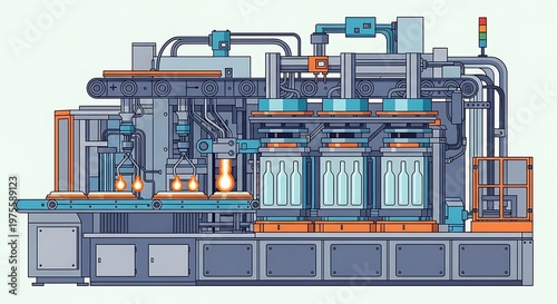 Bottle Factory Machine.