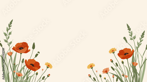 A calming, abstract botanical image. Ideal for backgrounds, website design, or creating a peaceful atmosphere in marketing materials. The simple shape