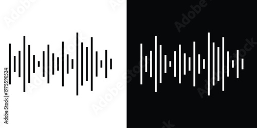 Voice icons. solid style vector icon with white background EPS10