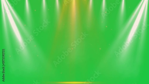 Stage Lighting Effect VFX Green Screen Chroma Key Concert Lights Animation