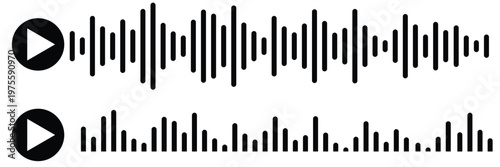 Voice message icon. Voice message or voice email symbols. Audio Sound Wave Icon vector icon .voice icon . with white background EPS10