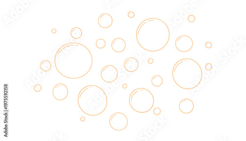 abstract bubbles floating freely, simple and elegant. a visual of light, air and freedom. creating a sense of joy, playfulness, and imagination.