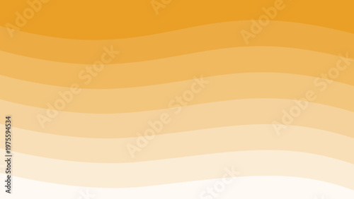 ウェーブ背景　グラデーション　オレンジ