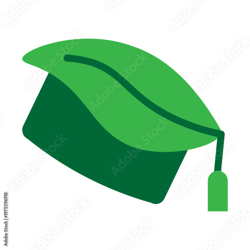Eco Education Vector Flat Icon Design