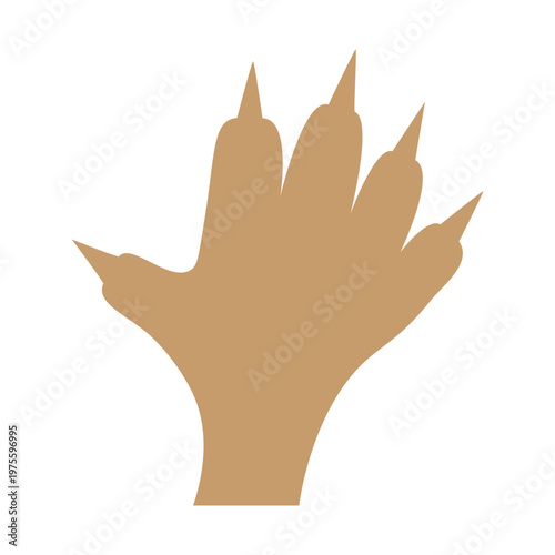 Animal Footprint Vector Flat Icon Design