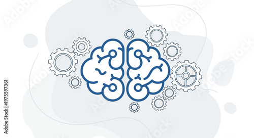 Brain with gear mechanism.