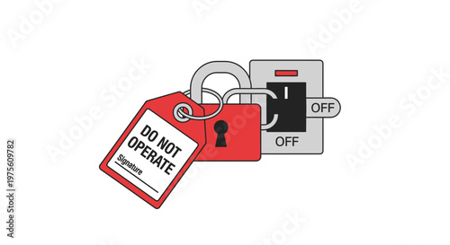 Equipment Safety Lockout Tagout Device with Switches for Industrial Maintenance Procedure