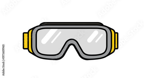 Clear Protective Safety Goggles for Industrial Laboratory and Construction Eye Protection