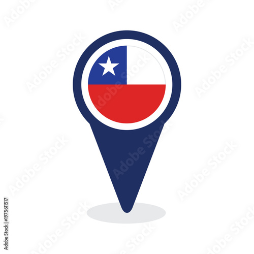 Map Pointer with chile Flag Free Download Map Pointer with chile Flag - GFXLoad