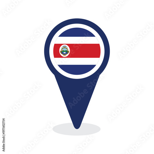 Map Pointer with costa rica Flag Free Download Map Pointer with costa rica Flag - GFXLoad
