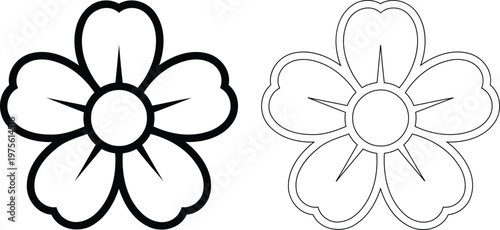 Minimalist flower of life sacred geometry icon set. Black and white contrasting mandala patterns. Vector symbols for spiritual and wellness design.