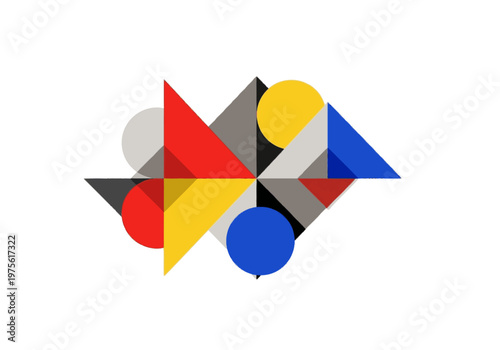 Free Download Geometric pattern background with colorful shapes for design and branding - GFXLoad