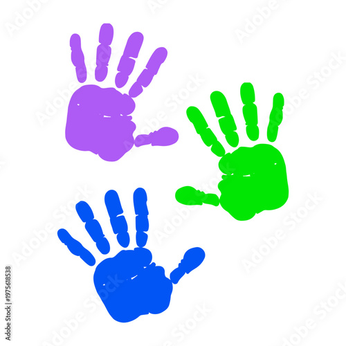 Colorful Handprints Icon