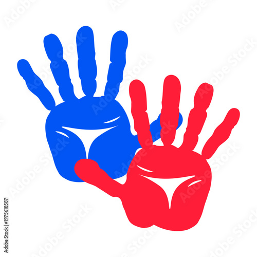 Colorful Handprints Icon