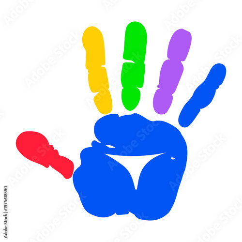 Colorful Handprints Icon